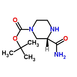 cas no 170164-47-3 is (S)-TERT-BUTYL 3-CARBAMOYLPIPERAZINE-1-CARBOXYLATE