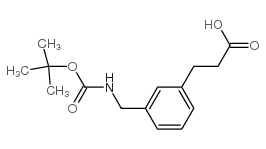 cas no 171663-00-6 is 3-(3-(((tert-butoxycarbonyl)amino)methyl)phenyl)propanoic acid