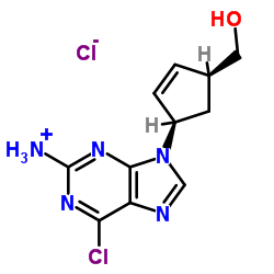 cas no 172015-79-1 is (1S,4R)-4-[2-amino-6-chloro-9H-purin-9-yl]-2-cyclopentene-1-methanol hydrochloride