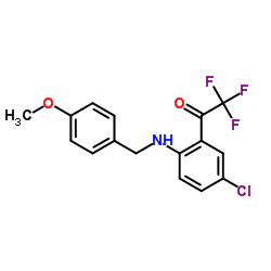 cas no 173676-54-5 is 4-Chloro-N-(4-methoxybenzyl)-2-(trifluoroacetyl)aniline