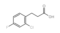 cas no 174603-38-4 is 3-(2-Chloro-4-fluorophenyl)-propionic acid