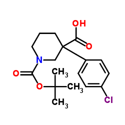 cas no 174606-16-7 is 1-[(TERT-BUTYL)OXYCARBONYL]-3-(4-CHLOROBENZYL)PIPERIDINE-3-CARBOXYLIC ACID