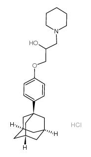 cas no 175136-32-0 is 1-[4-(1-ADAMANTYL)PHENOXY]-3-PIPERIDINOPROPAN-2-OL HYDROCHLORIDE