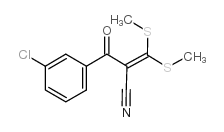 cas no 175137-70-9 is 2-(3-chlorobenzoyl)-3,3-bis(methylsulfanyl)prop-2-enenitrile