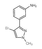 cas no 175201-77-1 is 3-(4-bromo-1-methylpyrazol-3-yl)aniline