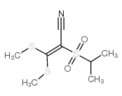 cas no 175202-05-8 is 2-(ISOPROPYLSULFONYL)-3,3-DI(METHYLTHIO)ACRYLONITRILE
