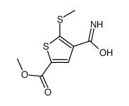 cas no 175202-61-6 is methyl 4-(aminocarbonyl)-5-(methylthio)thiophene-2-carboxylate