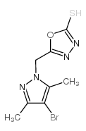cas no 175202-84-3 is 5-[(4-bromo-3,5-dimethylpyrazol-1-yl)methyl]-3H-1,3,4-oxadiazole-2-thione
