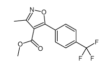 cas no 175276-89-8 is METHYL 3-METHYL-5-[4-(TRIFLUOROMETHYL)PHENYL]ISOXAZOLE-4-CARBOXYLATE