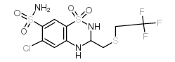 cas no 1764-85-8 is 2H-1,2,4-Benzothiadiazine-7-sulfonamide,6-chloro-3,4-dihydro-3-[[(2,2,2-trifluoroethyl)thio]methyl]-, 1,1-dioxide