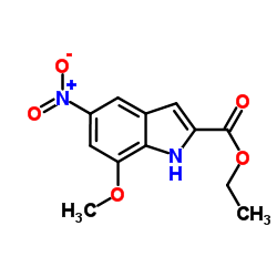 cas no 176956-21-1 is Ethyl 7-methoxy-5-nitro-1H-indole-2-carboxylate