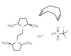 cas no 177750-25-3 is (+)-1,2-bis((2r,5r)-dimethylphospholano)ethane(cyclooctadiene)rhodium(i) triflate