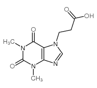 cas no 17781-08-7 is 3-(1,3-DIMETHYL-2,6-DIOXO-1,2,3,6-TETRAHYDRO-7H-PURIN-7-YL)PROPANOIC ACID