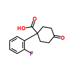 cas no 179064-49-4 is 1-(2-fluorophenyl)-4-oxocyclohexanecarboxylic acid