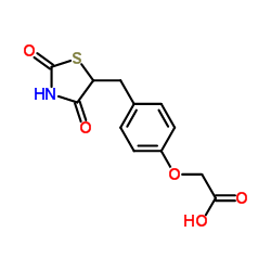cas no 179087-93-5 is 2-(4-((2,4-Dioxothiazolidin-5-yl)methyl)phenoxy)acetic acid
