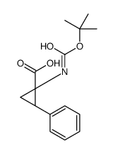 cas no 180322-79-6 is (1S,2S)-1-({[(2-Methyl-2-propanyl)oxy]carbonyl}amino)-2-phenylcyc lopropanecarboxylic acid