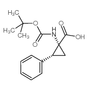 cas no 180322-86-5 is (1r,2r)-n-boc-1-amino-2-phenylcyclopropanecarboxylic acid