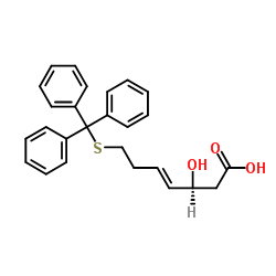 cas no 180973-24-4 is (S,E)-3-HYDROXY-7-(TRITYLTHIO)HEPT-4-ENOIC ACID