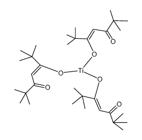cas no 181418-64-4 is tris(2,2,6,6-tetramethyl-3,5-heptanedionato)titanium (iii)