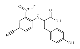 cas no 182114-34-7 is (S)-N-(4-CYANO-2-NITRO-PHENYL)-L-TYROSINE
