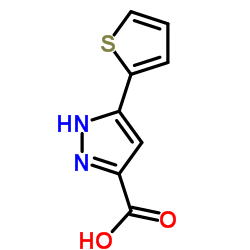 cas no 182415-24-3 is 5-Thiophen-2-yl-1H-pyrazole-3-carboxylic acid