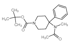 cas no 182621-53-0 is TERT-BUTYL (4-(N-METHYLACETAMIDO)-4-PHENYLPIPERIDIN-1-YL)CARBAMATE