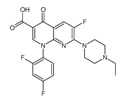 cas no 182869-27-8 is 1-(2,4-difluorophenyl)-7-(4-ethylpiperazin-1-yl)-6-fluoro-4-oxo-1,8-naphthyridine-3-carboxylic acid