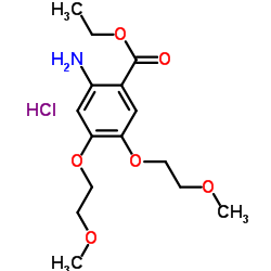 cas no 183322-17-0 is 2-Amino-4,5-bis(2-methoxyethoxy)benzoic acid ethyl ester hydrochloride