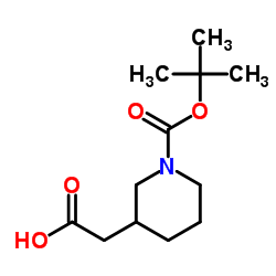 cas no 183483-09-2 is (1-Boc-Piperidine-3yl)aceticacid