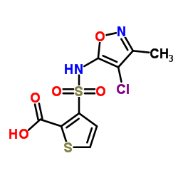 cas no 184040-74-2 is 3-(N-(4-CHLORO-3-METHYLISOXAZOL-5-YL)SULFAMOYL)THIOPHENE-2-CARBOXYLIC ACID