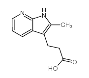 cas no 18502-18-6 is 1H-Pyrrolo[2,3-b]pyridine-3-propionic acid, 2-methyl- (8CI)