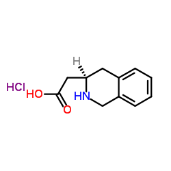 cas no 187218-03-7 is (R)-2-(1,2,3,4-TETRAHYDROISOQUINOLIN-3-YL)ACETIC ACID HYDROCHLORIDE