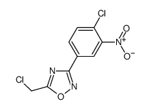 cas no 187399-90-2 is 5-CHLOROMETHYL-3-(4-CHLORO-3-NITRO-PHENYL)-[1,2,4]OXADIAZOLE