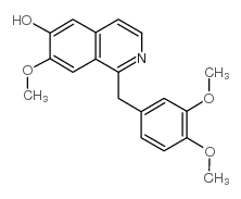 cas no 18813-63-3 is 6-Isoquinolinol,1-[(3,4-dimethoxyphenyl)methyl]-7-methoxy-