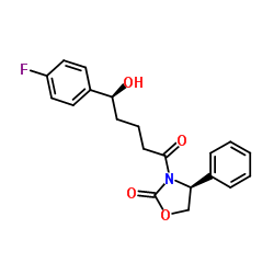 cas no 189028-95-3 is (4S)-3-[(5R)-5-(4-FLUOROPHENYL)-5-HYDROXYPENTANOYL]-4-PHENYL-1,3-OXAZOLIDIN-2-ONE