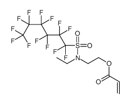 cas no 1893-52-3 is 2-[ethyl[(tridecafluorohexyl)sulphonyl]amino]ethyl acrylate