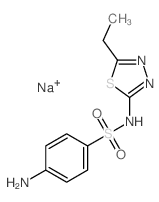 cas no 1904-95-6 is Sulfanilamide, N1-(5-ethyl-1,3,4-thiadiazol-2-yl)-, monosodium salt