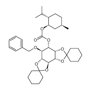 cas no 190513-83-8 is 4-o-benzyl-3-(-)-carboxymenthyl-1,2:5,6-di-o-cyclohexylidene-l-myo-inositol