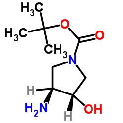 cas no 190792-74-6 is tert-butyl (3S,4S)-3-amino-4-hydroxypyrrolidine-1-carboxylate