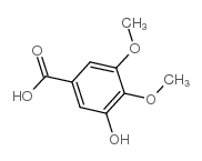 cas no 1916-08-1 is 3-Hydroxy-4,5-dimethoxybenzoic acid