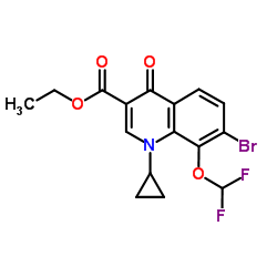 cas no 194805-07-7 is ETHYL 7-BROMO-1-CYCLOPROPYL-8-DIFLUOROMETHOXY-1,4-DIHYDRO-4-OXOQUINOLINE-3-CARBOXYLATE