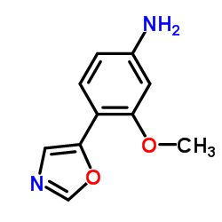 cas no 198821-79-3 is 3-methoxy-4-(1,3-oxazol-5-yl)aniline
