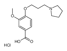cas no 199327-71-4 is 3-METHOXY-4-[3-(1-PYRROLIDINYL)PROPOXY]-BENZOIC ACID HYDROCHLORIDE