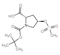 cas no 202477-59-6 is (2S,4R)-1-(TERT-BUTOXYCARBONYL)-4-((METHYLSULFONYL)OXY)PYRROLIDINE-2-CARBOXYLIC ACID