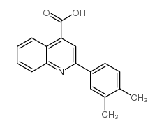 cas no 20389-06-4 is 2-(3,4-DIMETHYLPHENYL)QUINOLINE-4-CARBOXYLICACID