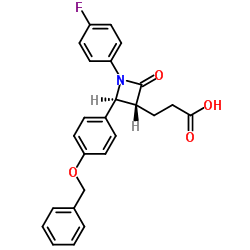 cas no 204589-82-2 is (3R,4S)-3-Azetidinepropanoic acid,1-(4-fluorophenyl)-2-oxo-4[4(phenylmethoxy)phenyl]-methyl ester