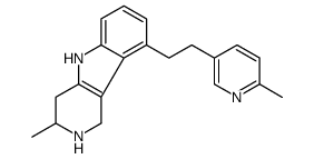 cas no 20674-91-3 is 2,3,4,5-Tetrahydro-2-methyl-5-[2-(6-methyl-3-pyridyl)ethyl]-1H-pyrido[4,3-b]indole