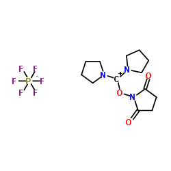 cas no 207683-26-9 is Dipyrrolidino(N-succinimidyloxy)carbenium hexafluorophosphate