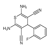 cas no 208254-22-2 is 2,6-diamino-4-(2-fluorophenyl)-4H-thiopyran-3,5-dicarbonitrile