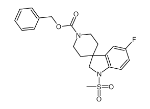 cas no 209350-13-0 is benzyl 5-fluoro-1-methylsulfonylspiro[2H-indole-3,4'-piperidine]-1'-carboxylate